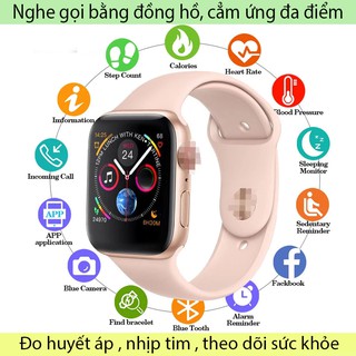 Đồng hồ thông minh W34 seri 4 kết nối bluetooth kích thước 44mm đo nhịp tim tiện dụng