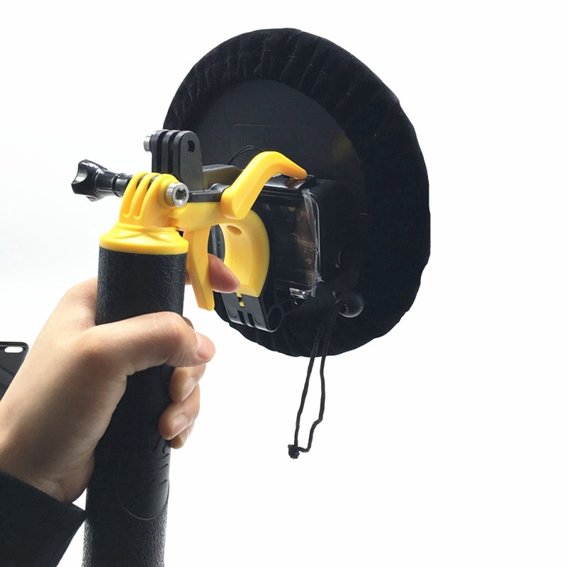 2019 chống thấm nước Phụ kiện Lặn Hood Dome + cầm tay Monopod bobber Floating Núi cho GOPRO Anh hùng 4 3 + 3 Mounts