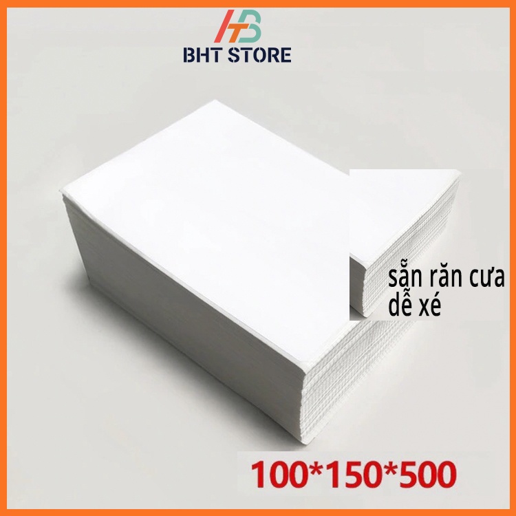 Giấy in nhiệt dạng tệp khổ 100X150, giấy in đơn hàng TMDT