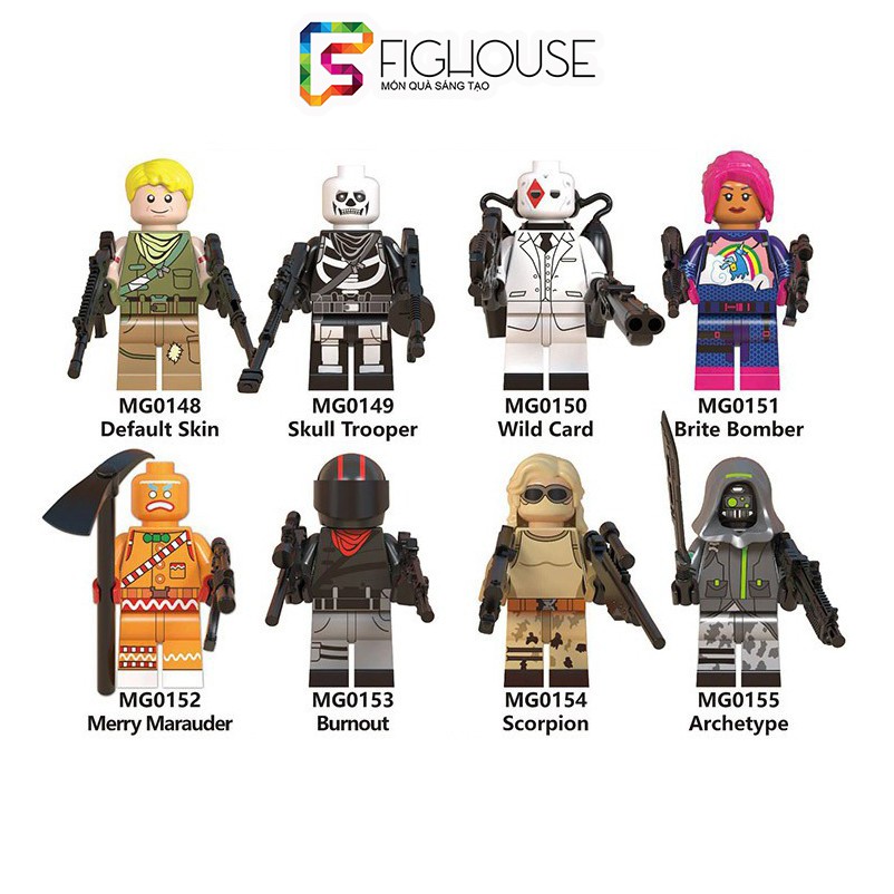 Minifigures Các Nhân Vật New Wave of Fortnite MG0148-0155 - Đồ Chơi Lắp Ráp [B15]