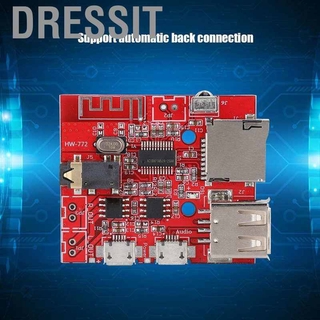 Dressit Bluetooth 4.1 MP3 Decoding Module Receiver Board Circuit w/ Remote Control