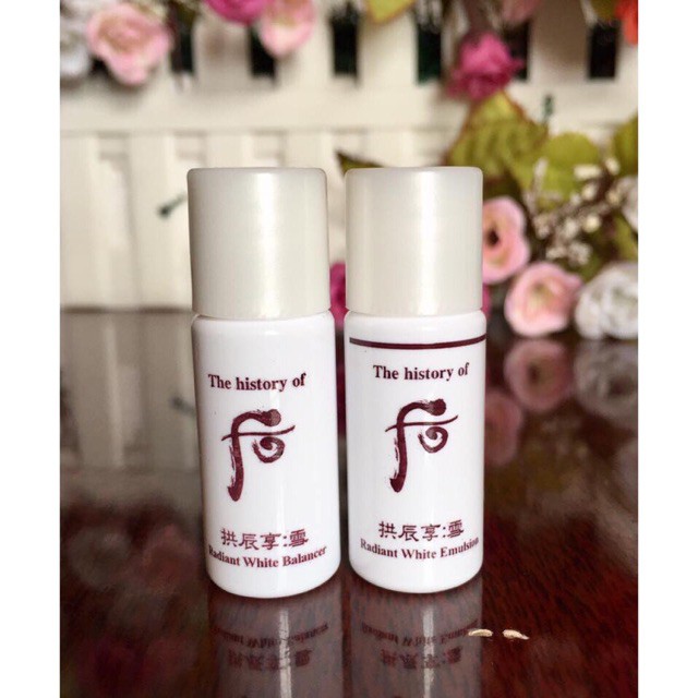 Nước hoa hồng dưỡng trắng da Whoo Radiant White Balancer 5ml