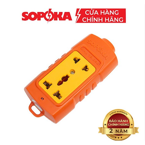 Ổ cắm điện lõi sứ chống cháy SOPOKA 6000W siêu chịu tải