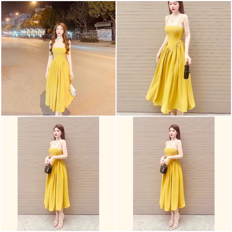 ❤️FREESHIP❤️Váy hai dây cho các chị e diện đi chơi đi biển đẹp Uy Tín