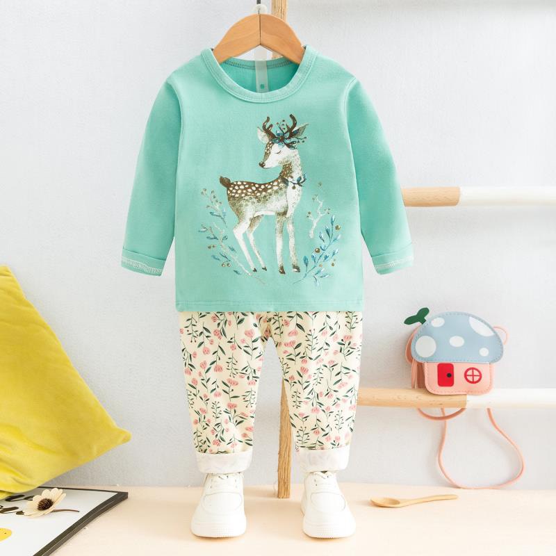 Bộ dài bé gái hoạ tiết sz nhí
