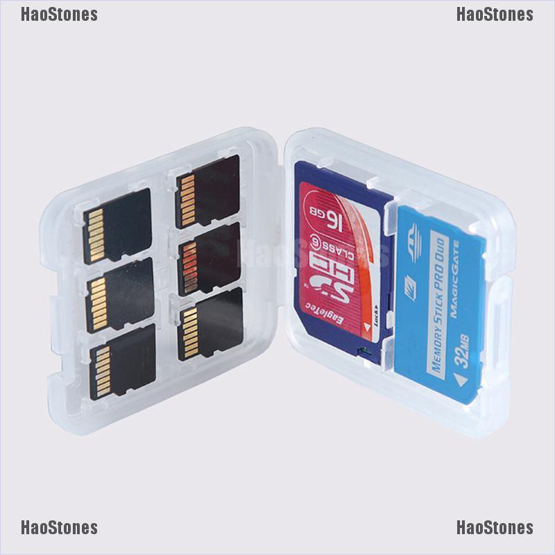 Hộp đựng bảo vệ thẻ nhớ Micro SD TF SDHC MSPD gồm 8 ngăn tiện dụng