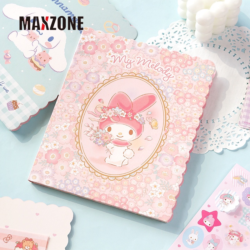 Bộ Nhãn Dán Giấy Ghi Chú Họa Tiết Hoạt Hình Kitty Kuromi My Melody Cinnamoroll Đáng Yêu
