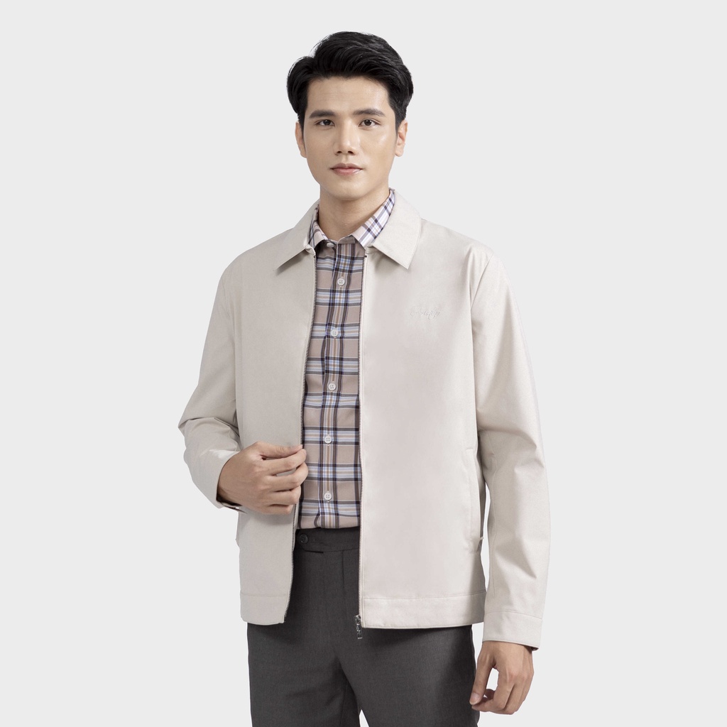 Áo khoác gió nam ARISTINO 2 lớp chống thấm tốt, cản gió, chất liệu cao cấp - AJK011W2