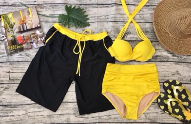 [ ẢNH SÀN+ FREESHIP] Quần bơi cặp nam nữ ( kèm áo) | BigBuy360 - bigbuy360.vn