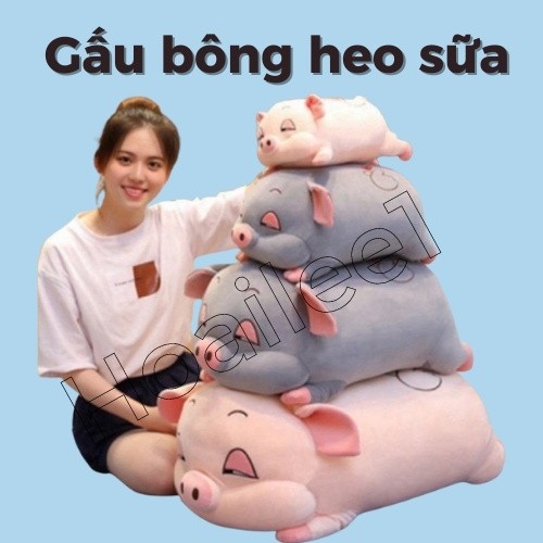 Gối ôm heo Gấu Bông Lợn Sữa  gấu bông gối ôm Siêu to Khổng Lồ Hàng nhập