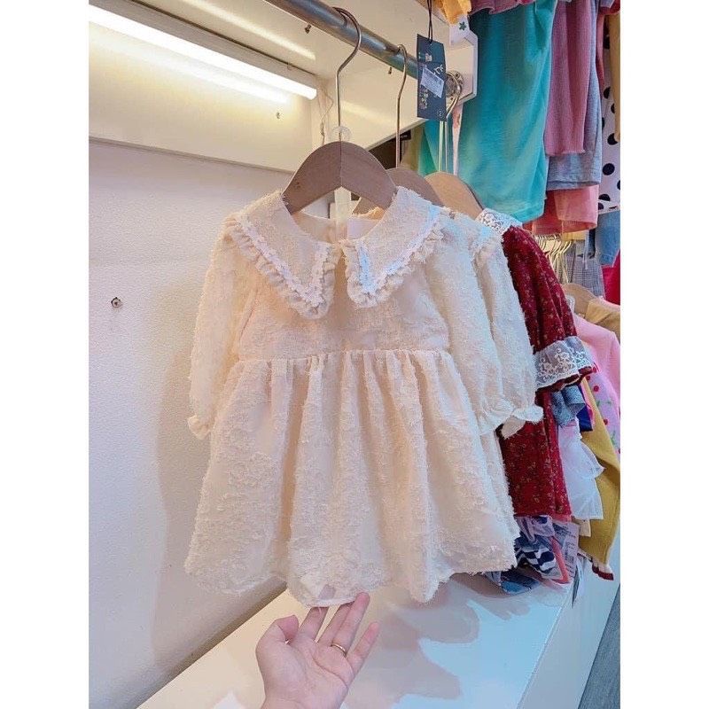 VÁY BABYDOL DÀI TAY MÀu BE CHO BÉ GÁI