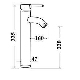 VÒI LAVABO NÓNG LẠNH ĐỒNG THAU TÂN CỔ ĐIỂN GCA20