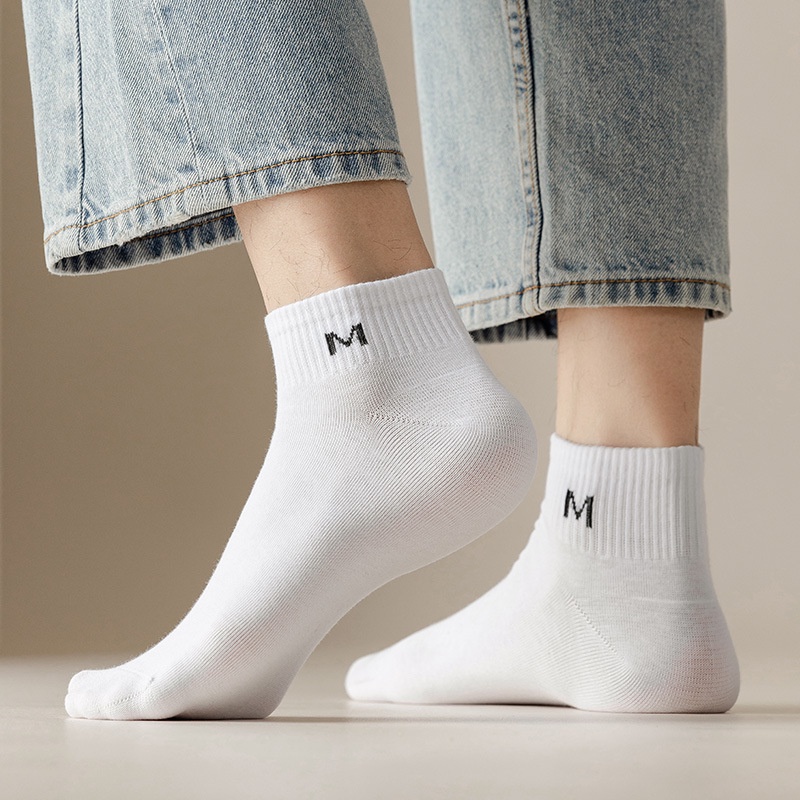 Vớ Trơn Cổ Ngắn Thiết Kế Đơn Giản Cho Nam Và Nữ