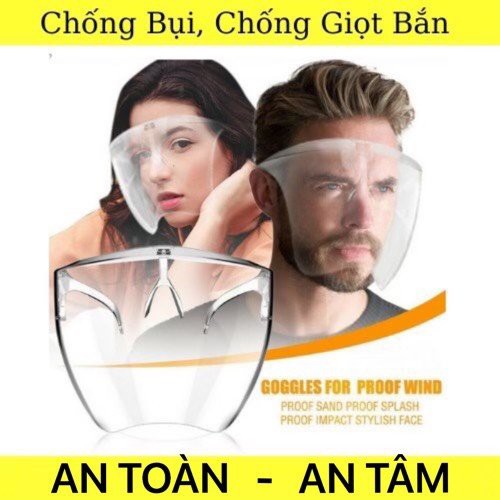 Mắt Kính Bảo Hộ FACE SHIELD Kints Chống Giọt Bắn Chống Bụi Che Hết Khuôn Mặt Bảo Vệ Toàn Diện