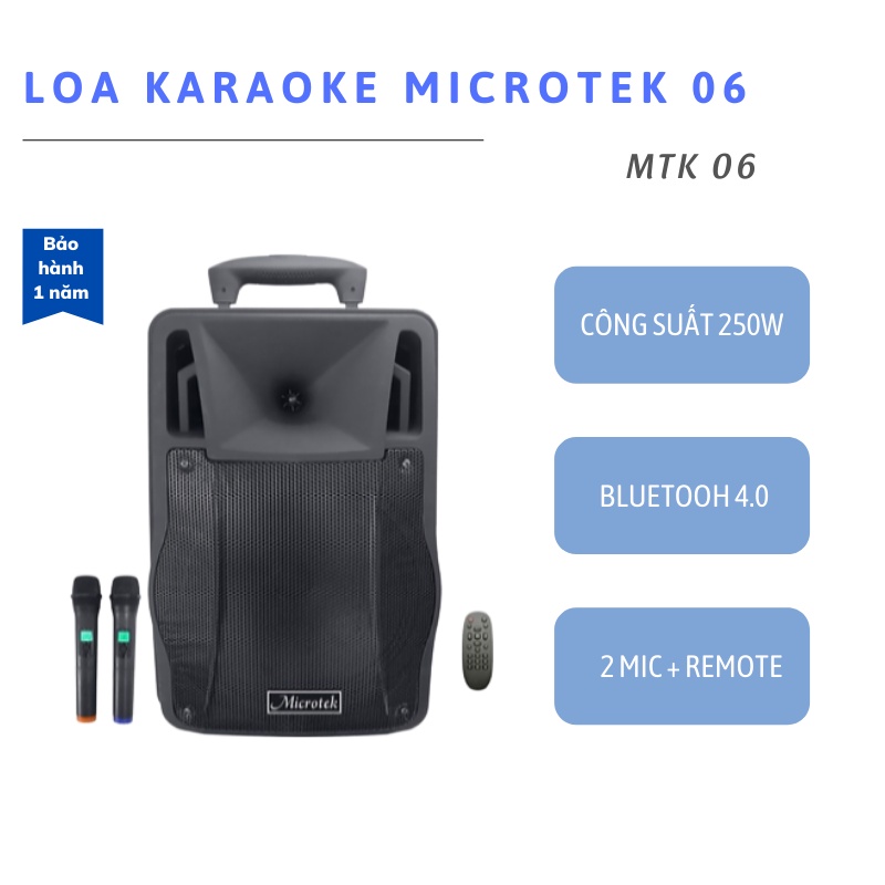 Loa kéo Microtek MTK-06 | CHÍNH HÃNG | (250W)