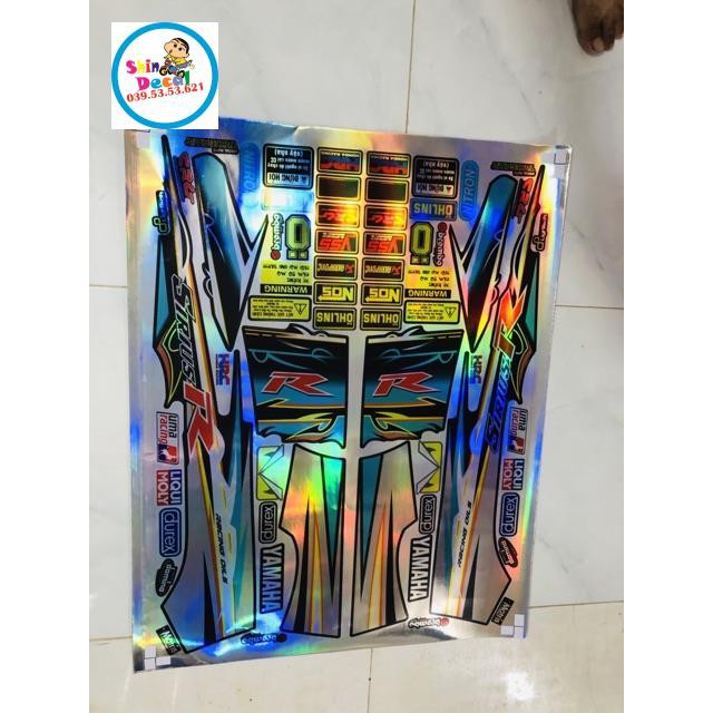 Tem rời sirius chất liệu decal 7 màu xà cừ chống nước màu sắc vĩnh viễn