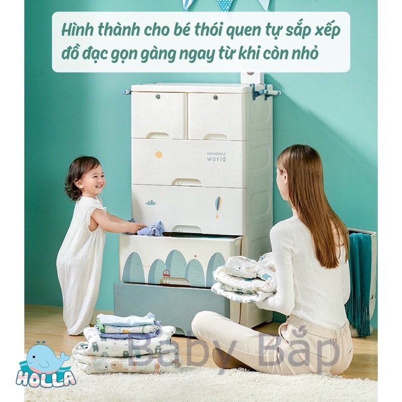 Tủ Nhựa Ngăn Kéo 5 Tầng Siêu Chắc Chắn Holla HL-09135 - Shop BabyBap