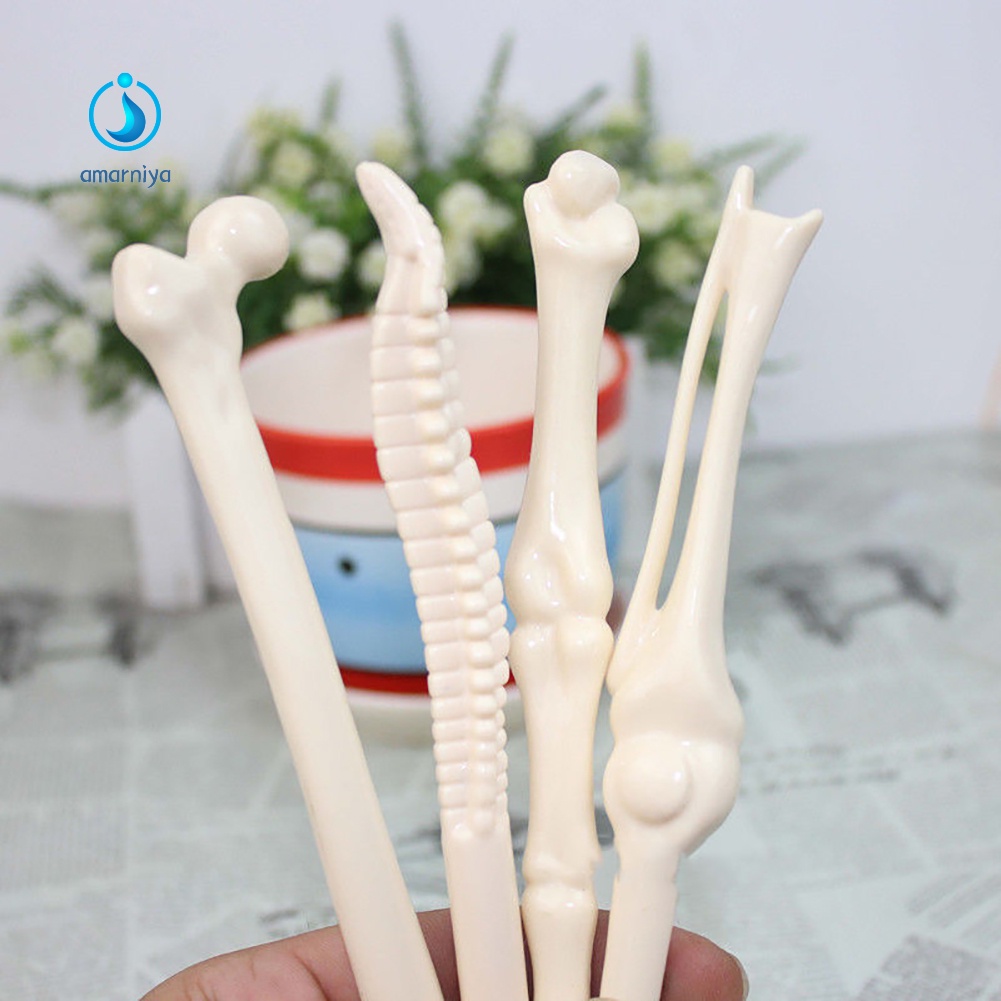 Hàng Có Sẵn Hàng| Set 5 Bút Bi Ngòi 0.7mm Tạo Hình Khúc Xương Sáng Tạo