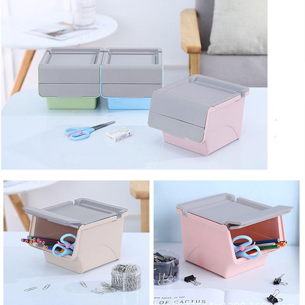 MUVAKO Hộp Đựng Đồ Dùng/ Điện Thoại Nắp Lật Mini Chống Bụi Nhiều Màu Sắc Tiện Dụng Cho Văn Phòng