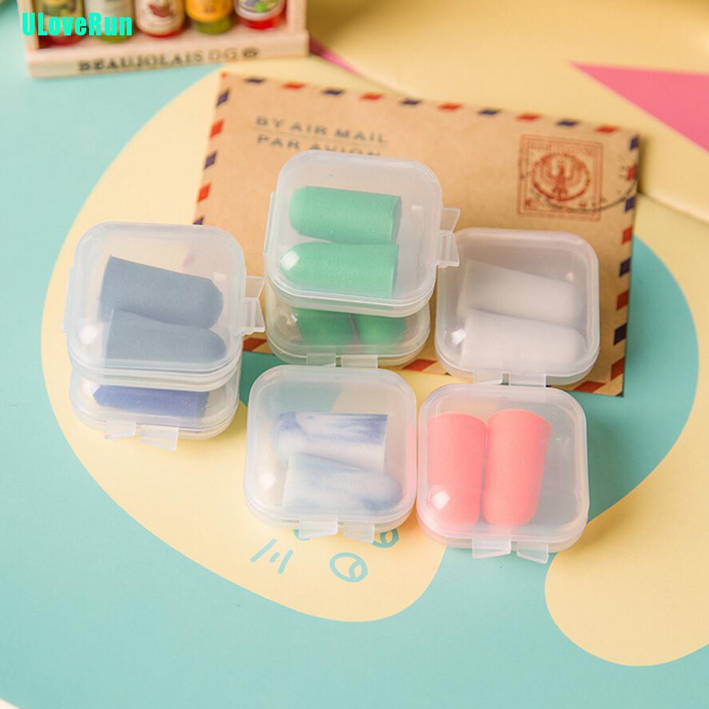 1 Cặp Nút Bịt Tai Chống Ồn Bằng Xốp Mềm Màu Kẹo