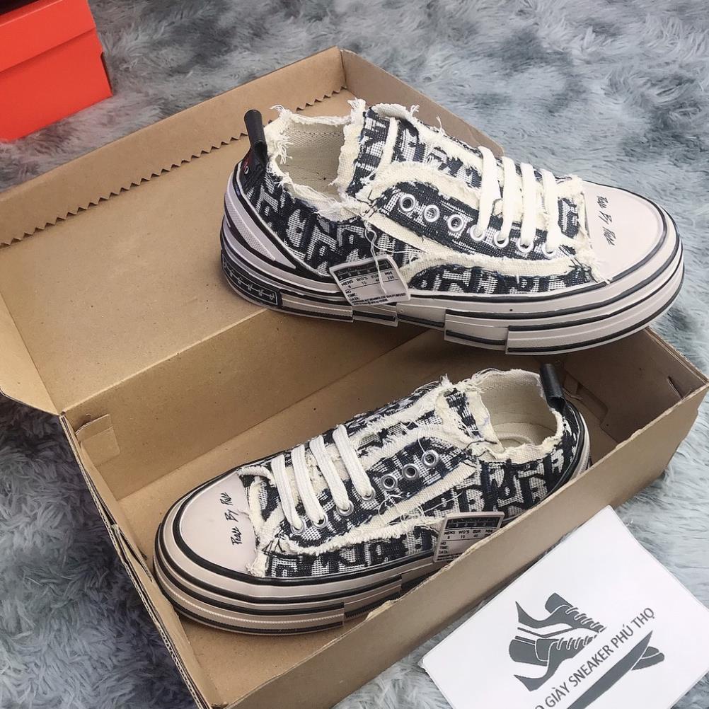 Giày sneaker ĐẾ GỖ giày XVessel rách dior chuẩn 11