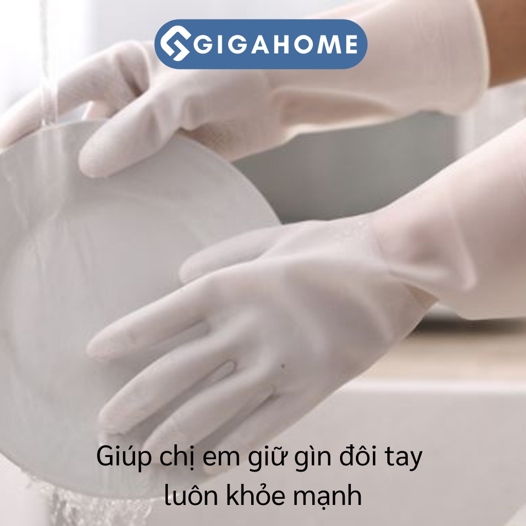 Găng Tay Cao Su GIGAHOME Rửa Chén Bát Chống Ăn Mòn, Siêu Dai, Siêu Bền 6337