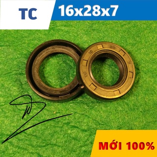 Phớt chặn dầu tc 16x28x7 ( phớt dầu / chắn dầu / lò xo / phớt ben / oil seal tc 16*28*7)