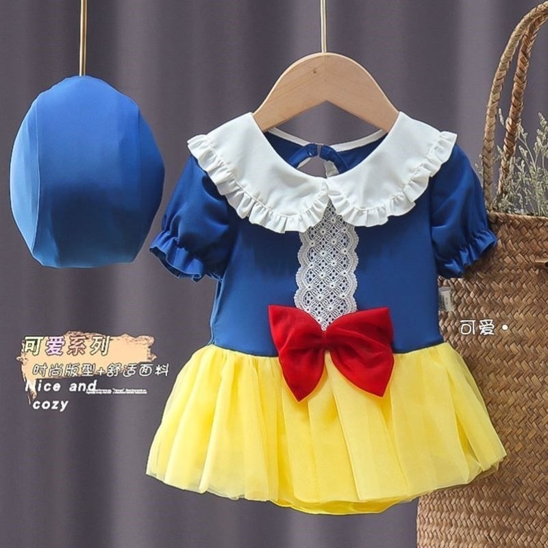 Bộ Đồ Bơi Liền Thân In Hoạt Hình Công Chúa Bạch Tuyết Dễ Thương Cho Bé Gái