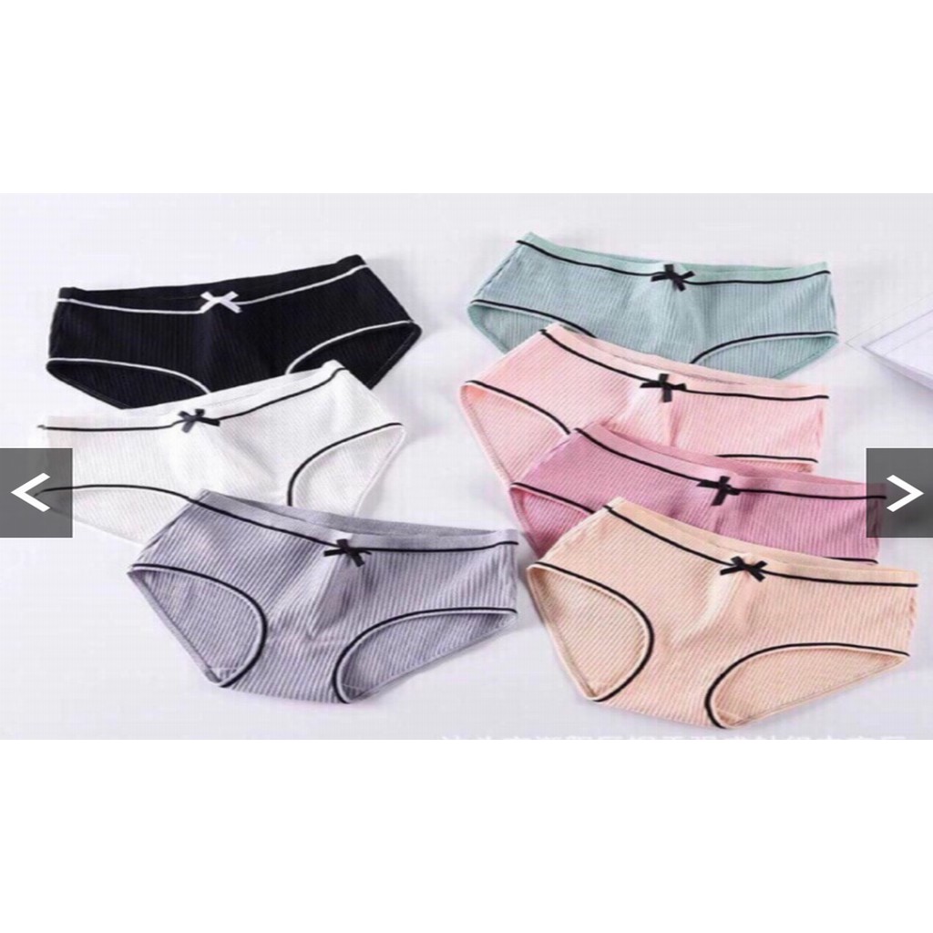 [ quần lót ] Quần Lót gân tăm  đính nơ, quần  su đúc , quần su đúc ép lạnh, quần chip không đường may, quần lót cotton | BigBuy360 - bigbuy360.vn