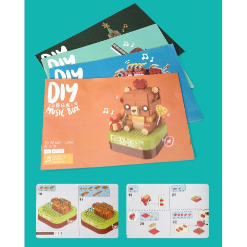 Mô hình lắp ráp, đồ chơi Hộp nhạc nanoblock JAKI