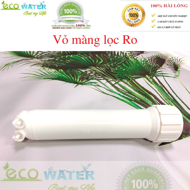 Vỏ màng ro máy lọc nước - Tặng kèm 2 cút góc và 1 van 1 chiều - Ecocm001