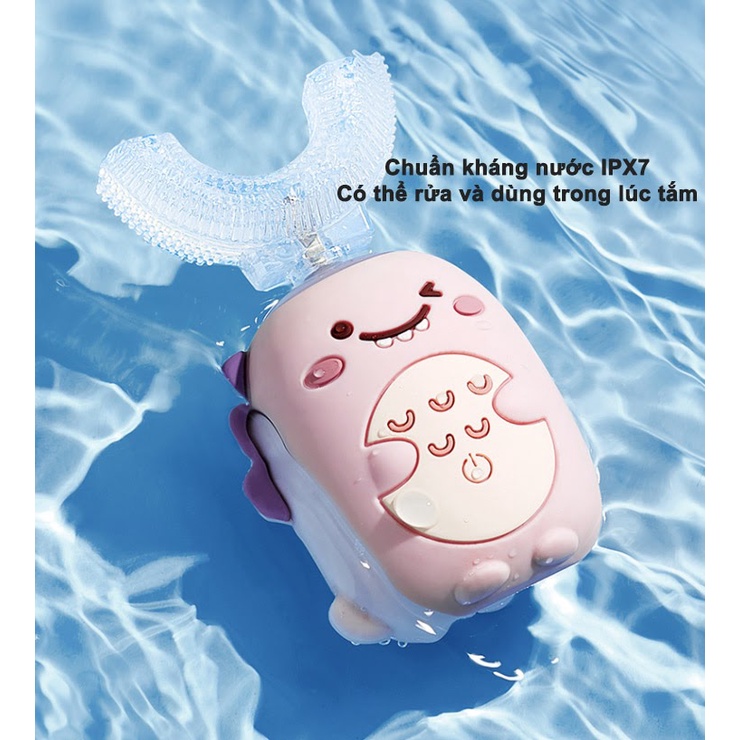 Bàn chải đánh răng điện chữ U cho bé AIBEDILA AB-4646