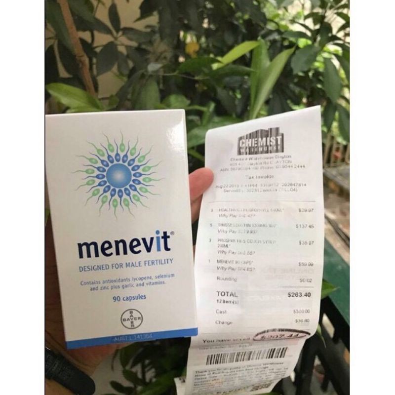 Viên uống Menevit 30v | Thế Giới Skin Care