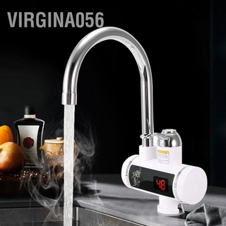 Virgina056 3000w instant hot electric faucet water heating tap with led display eu plug 220v