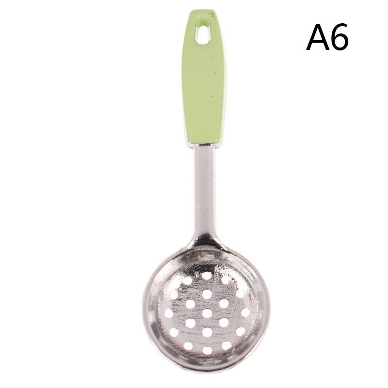 [superhomestore]Dollhouse Miniature Accessories Mini Shovel Soup Spoon Kitchen Cooking Tool