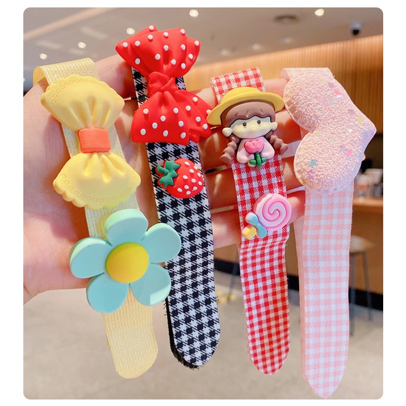 Bờm tóc cho bé gái băng đô dán tóc mái cố định chống gãy tóc phong cách Hàn Quốc dễ thương cho bé mã B02