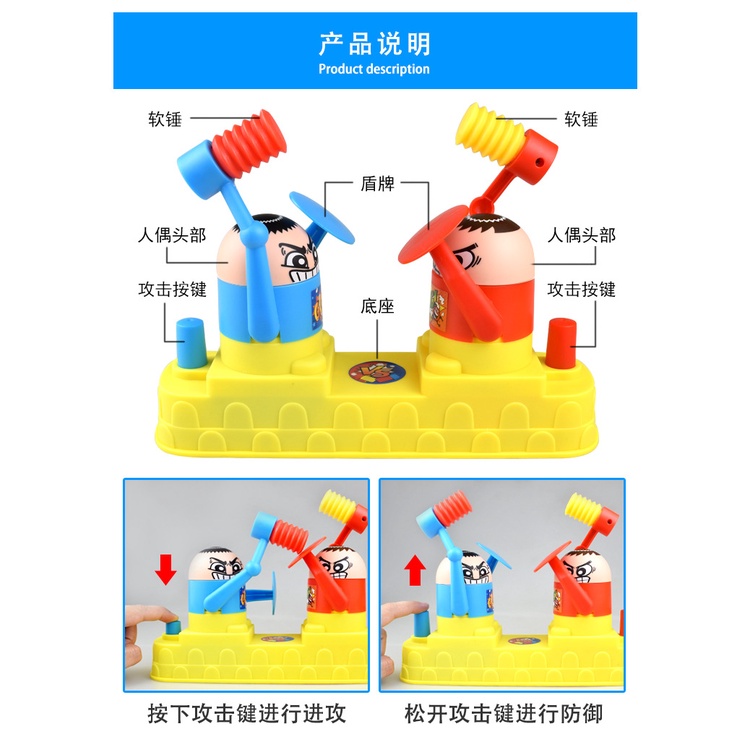 Trò chơi tương tác, robot gõ đầu đối kháng size LỚN cực vui thú vị cho bé