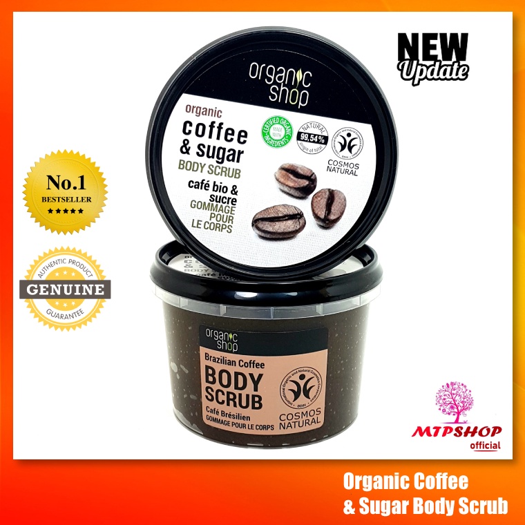 Tẩy Da Chết Toàn Thân Organic Coffee & Sugar Body Scrub