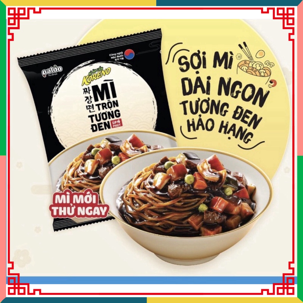 HOT LIKE  Mì trộn tương đen Paldo Koreno úp 4 phút 78g