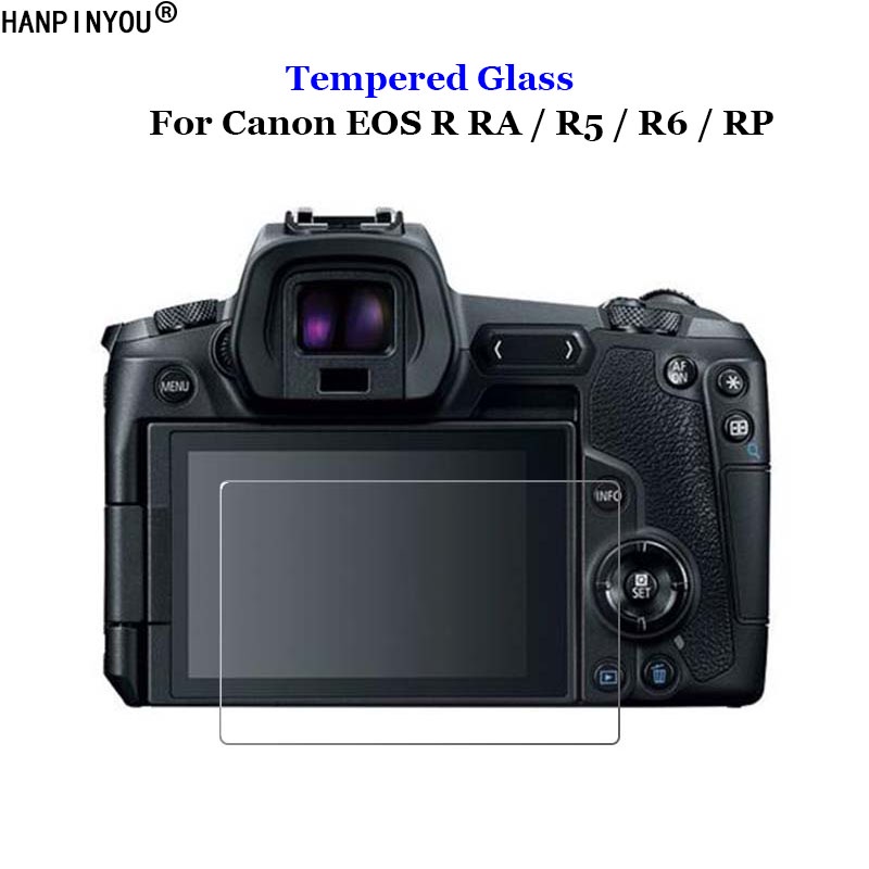 Kính Cường Lực 9H 2.5D Bảo Vệ Màn Hình Máy Ảnh Cho Canon EOS R RA EOSR R5 R3 R6 RP