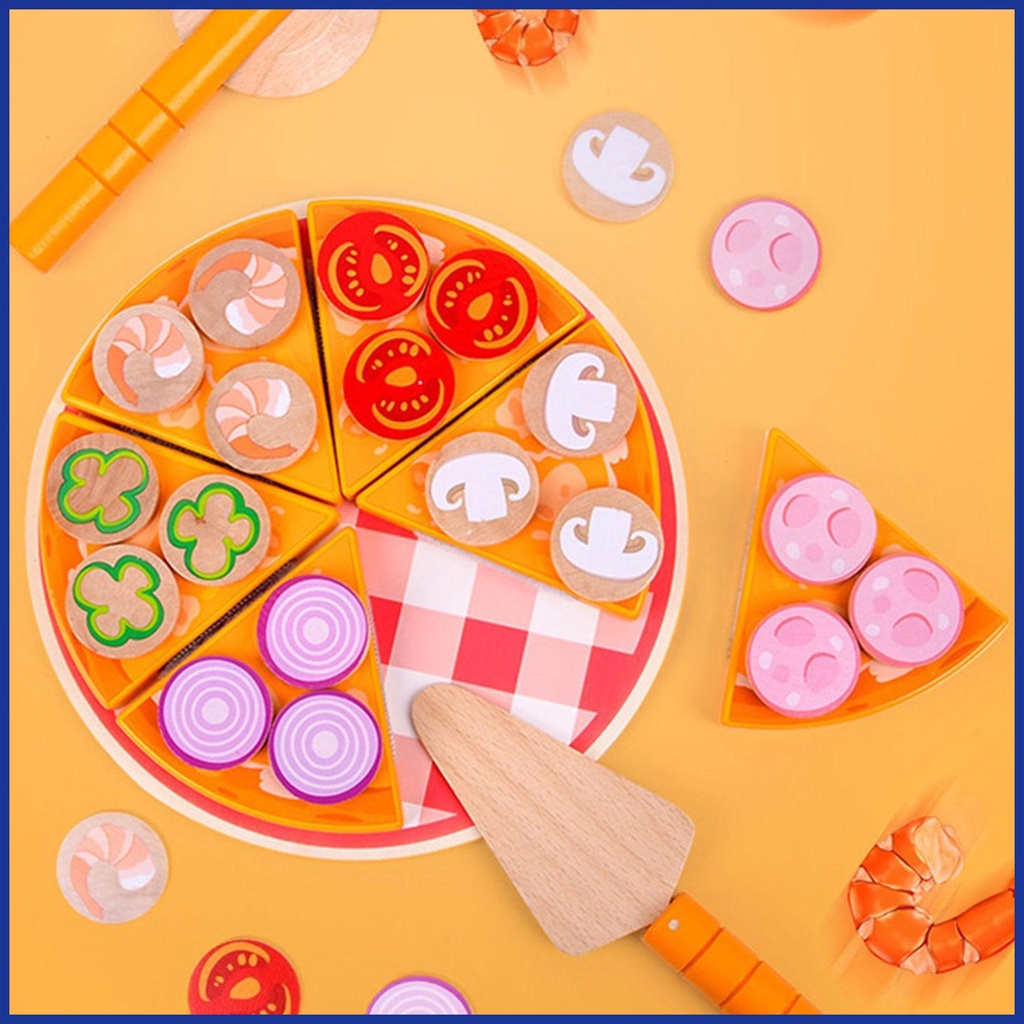 Bộ Đồ Chơi Cắt Bánh Pizza Bằng Nhựa Cho Bé