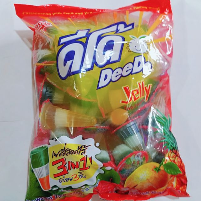 Thạch trái cây thái 3 lớp DeeDo 720g/ 1gói