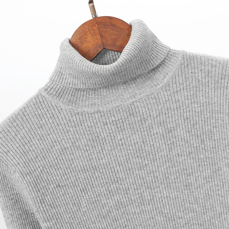 Áo len lụa cổ lọ