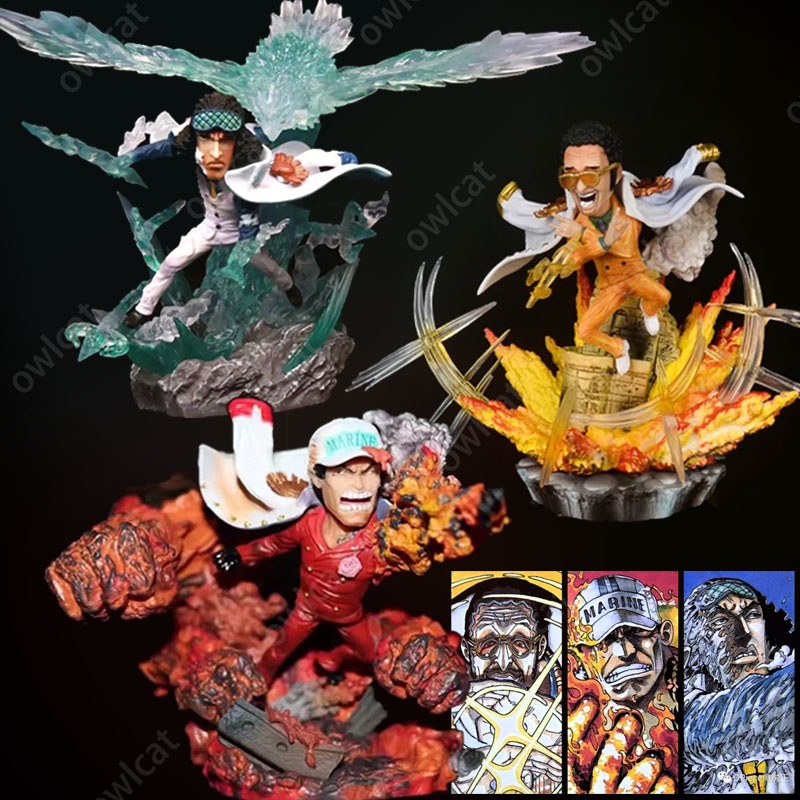 Mô Hình Nhân Vật Trong Phim One Piece 3 Ver. Mô Hình Nhân Vật Kizaru Aokiji Akainu Kuzan Sakazuki Borsalino Bằng Chất Liệu PVC