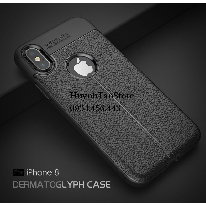 Ốp lưng Iphone X , XS tpu vân da