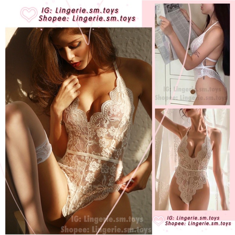 LL2383 Bodysuit Ren Hoa Mềm Mại Gợi Cảm Quyến Rũ - Jumsuit Ren Sexy YT2383