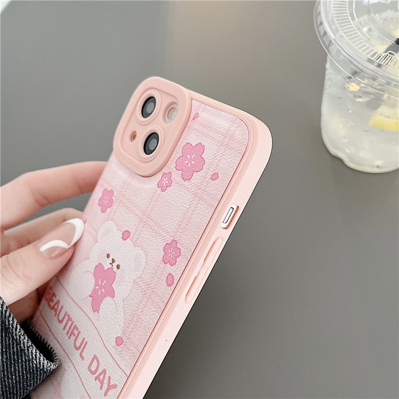 Ốp lưng iphone Ốp lưng iphone LineBear trong cạnh vuông 6/6plus/6s/6splus/7/7plus/8/8plus/x/xr/14pro/11/12/13/pro/max/plus/promax Dinuo case