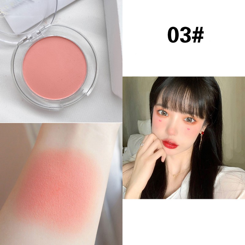 Phấn má hồng RIPE GIRL Lameila đơn sắc ánh ngọc trai trang điểm tạo khối bắt sáng da