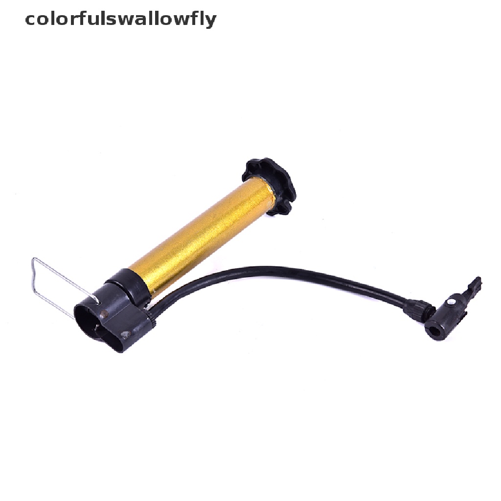 Ống bơm xe đạp mini áp suất cao bằng kim loại nhiều màu tiện dụng