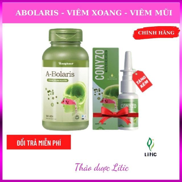 [Tặng xịt mũi tinh dầu] viêm xoang viêm mũi dị ứng  A- Bolaris - Xoang Hoàn nguyên chính hãng cấp và mãn tính